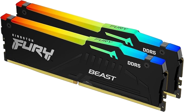 Kingston FURY Beast Black RGB 32GB (2x16GB) DDR4 3600MHz