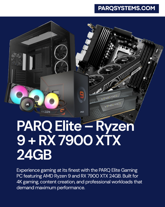 PARQ Elite – Ryzen 9 + RX 7900 XTX 24GB